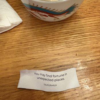 Mr Yee’s - My fortune! - Chinese Near Me - Kenosha, Wisconsin