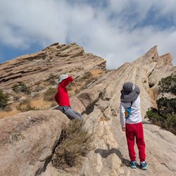 Kids and I climbed it and explored, really nice area