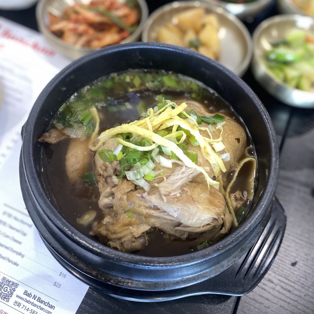 Samgyetang(Chicken Soup) with Black Ginseng Samgyetang(Chicken Soup) with Black Ginseng
