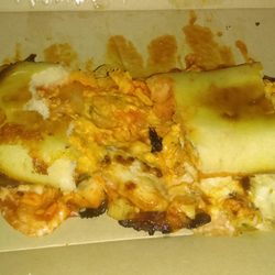 Domino's Pizza - This is what my buffalo chicken sub looked like after it was delivered to me.. this is gross