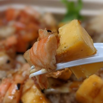 One Poke - Cooked shrimp and tamago bite! - Hawaiian Near Me - El Segundo, California