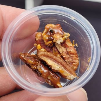 Dem' Nutz - Free sample of Spicy Honey Pecans - Candy Stores Near Me Dem' Nutz - Free sample of Spicy Honey Pecans - Candy Stores Near Me