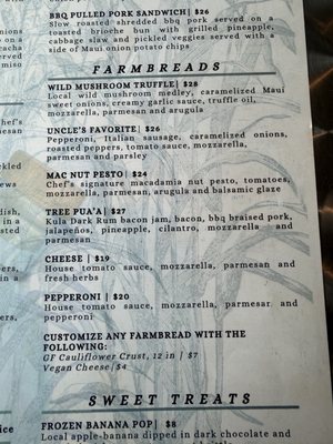 Menu photo 3 Ocean Organic Farm and Distillery Kula, HI Menu photo 3 Ocean Organic Farm and Distillery Kula, HI