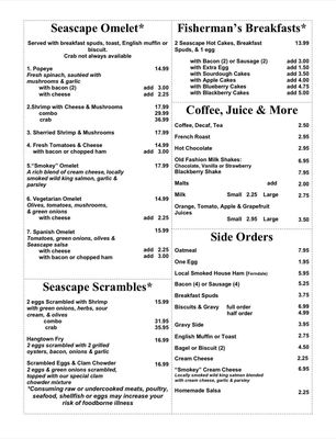 Menu photo 8 Seascape Restaurant Trinidad, CA Menu photo 8 Seascape Restaurant Trinidad, CA