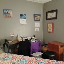 Essential Bodywork - The massage room, office area
