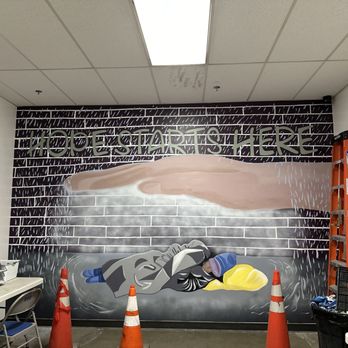 Createasea Studios - 1 of 3 murals completed for a local navigation center. - Commissioned Artists Near Me