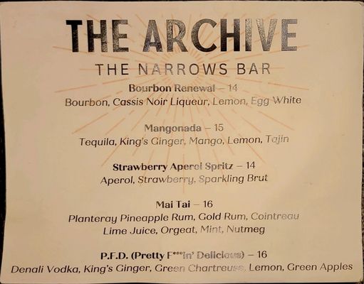 Menu photo 2 The Narrows Bar Juneau, AK Menu photo 2 The Narrows Bar Juneau, AK