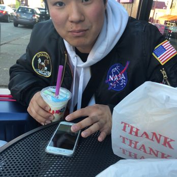 Pink Box Bakery Cafe - He is drinking bubble tea, very happy - Bakeries Near Me - Pittsburgh, Pennsylvania Pink Box Bakery Cafe - He is drinking bubble tea, very happy - Bakeries Near Me - Pittsburgh, Pennsylvania