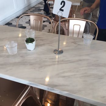 Dots Cafe - Cute table tops and numbering system - Cafes Near Me - Pasadena, California Dots Cafe - Cute table tops and numbering system - Cafes Near Me - Pasadena, California