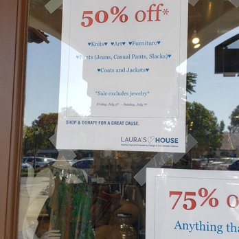Laura's House - No fine print - Thrift Stores Near Me - San Juan Capistrano, California