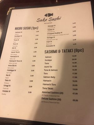 Menu photo 2 Sake Sushi Ucluelet, BC