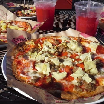 MOD Pizza - Perfect Pizza enjoyed out in the sunshine on warm summer night! - Pizza Near Me - Puyallup, Washington MOD Pizza - Perfect Pizza enjoyed out in the sunshine on warm summer night! - Pizza Near Me - Puyallup, Washington