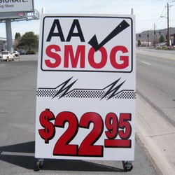 AA Smog - Please ask for the discount and pay a total of ONLY $20.