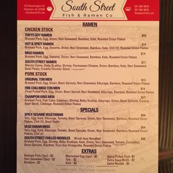 South Street Fish & Ramen Co - Menu