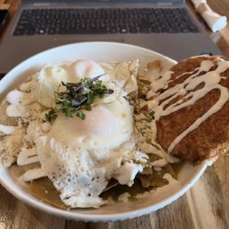 Chilaquiles with eggs. This meal was great!