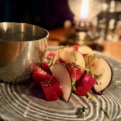 Father Forgive Me - Roasted beets and whipped feta (on the side per our request)