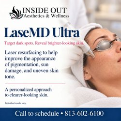 Inside Out Aesthetics & Wellness - LaseMD Ultra laser resurfacing helps improve the appearance of dark spots, sun damage, and uneven skin tone.