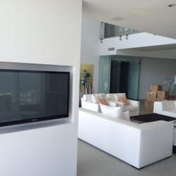 County Line Audio Video - living room tv install with concealed speakers