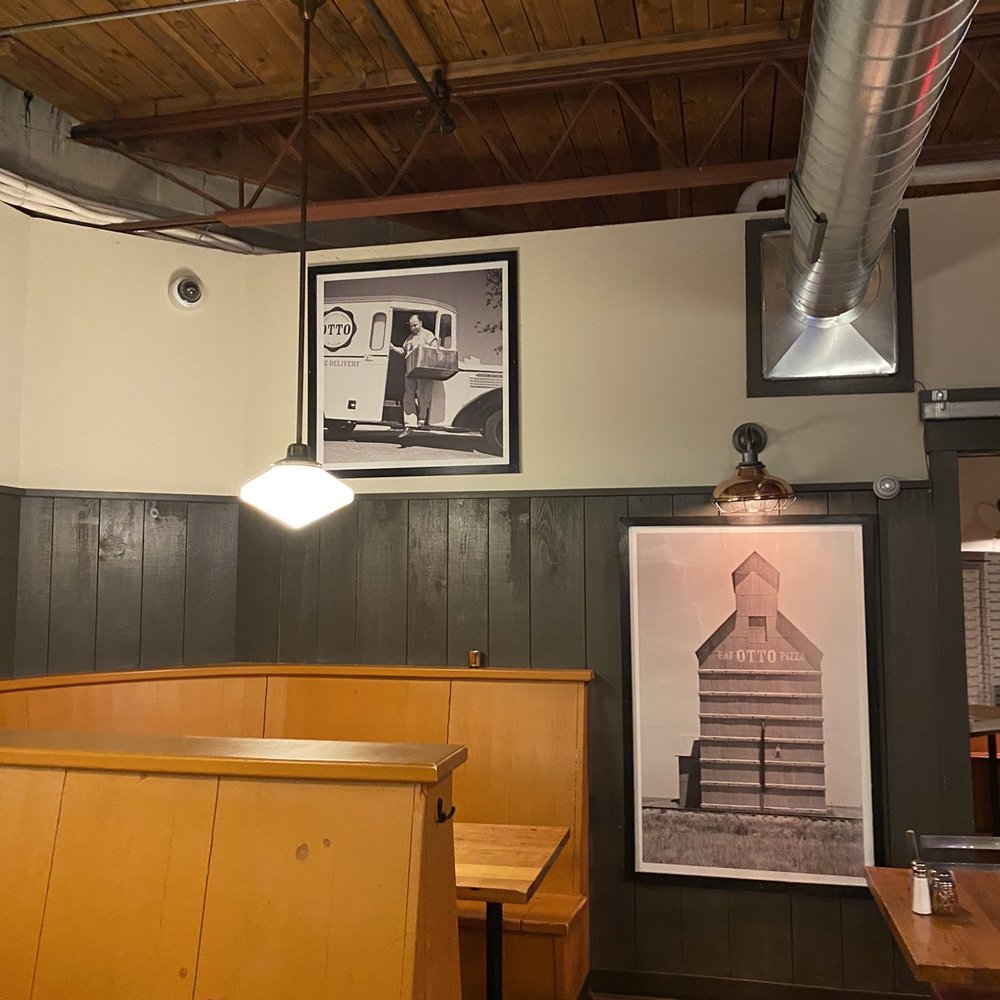 OTTO - the interior of a restaurant with wooden booths - Pizza Near Me - Portland, Maine OTTO - the interior of a restaurant with wooden booths - Pizza Near Me - Portland, Maine