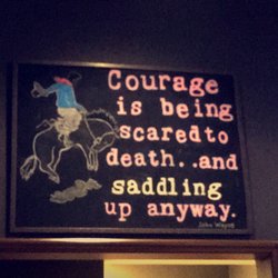 Winner's Circle Brewpub & OTB - Love this saying on the wall!