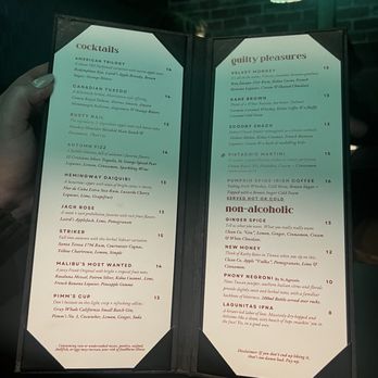 Frank - Menu as of 01/14/25 - Whiskey Bars Near Me - Sacramento, California