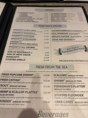 Menu photo 2 Angie's Family Restaurant Chesapeake, VA