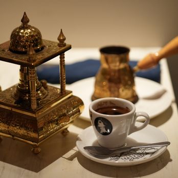Horus Café on A - a cup of coffee on a saucer - Mediterranean Near Me - New York, New York Horus Café on A - a cup of coffee on a saucer - Mediterranean Near Me - New York, New York