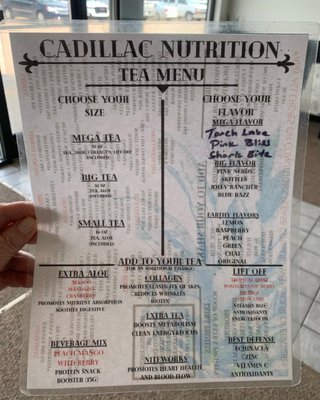 Menu photo 1 Cadillac Nutrition Cadillac, MI