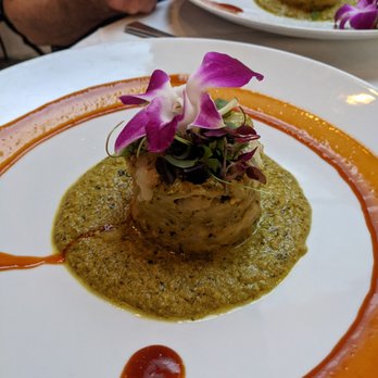 Sazon - Coyoacan (Shrimp Enchilada in a creamy sauce of zucchini blossoms and asadero cheese) - Mexican Near Me - Santa Fe, New Mexico Sazon - Coyoacan (Shrimp Enchilada in a creamy sauce of zucchini blossoms and asadero cheese) - Mexican Near Me - Santa Fe, New Mexico