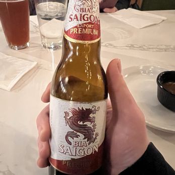 Basil Bistro - Saigon beer they had. Good beer but I want to try the Asahi & the Hanoi next time. Good selection of beer. - Vietnamese Near Me - Lynnwood, Washington