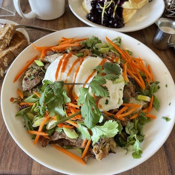 Plums Cafe - Vietnamese pork & egg bowl - Breakfast & Brunch Near Me - Costa Mesa, California