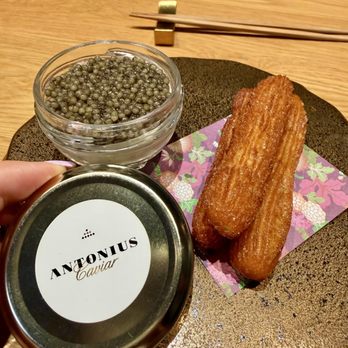 Koya - Panna cotta caviar and potato churros - Japanese Near Me - Tampa, Florida Koya - Panna cotta caviar and potato churros - Japanese Near Me - Tampa, Florida