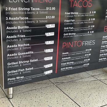 Taco Pinto - Menu - Tacos Near Me - Fresno, California