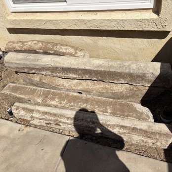 Vets Move Junk - Concrete that needed disposed of - Junk Removal & Hauling Near Me
