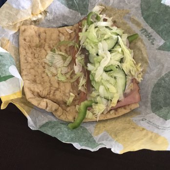 Subway - Cause squished bread and terrible packaging is lovely - Sandwiches Near Me - Beaumont, California