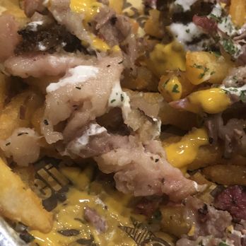 Cornerstone BBQ Redlands - Lots of brisket fat chunks in the fries - Barbeque Near Me - Redlands, California