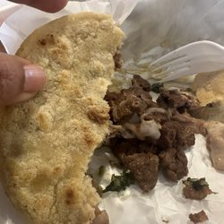 Antojitos Mexicanos San Miguel - Sorry I began to devour it before taking a picture. Gordita de asada.
