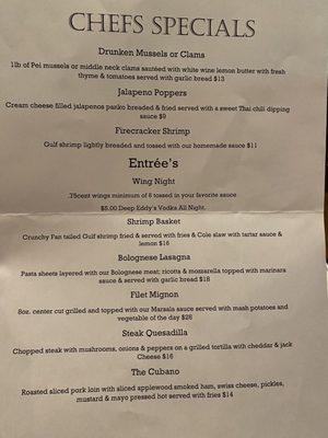 Menu photo 4 Sean Ryan Pub Vero Beach, FL Menu photo 4 Sean Ryan Pub Vero Beach, FL