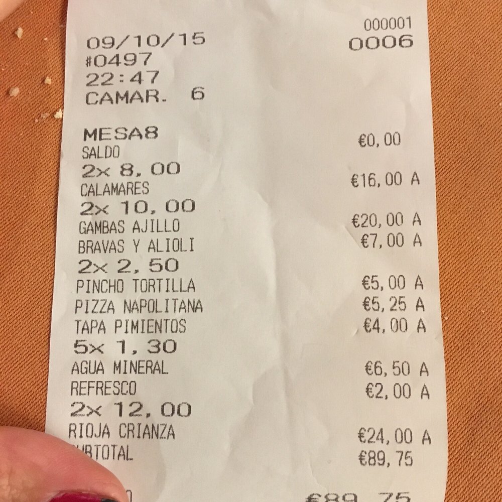 Madrid Madriz - We were 6 people eating - Tapas/Small Plates Near Me - Madrid, M