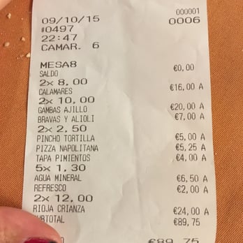 Madrid Madriz - We were 6 people eating - Tapas/Small Plates Near Me - Madrid, M