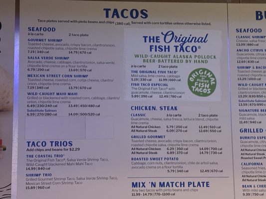 Menu photo 1 Rubio's Coastal Grill Las Vegas, NV Menu photo 1 Rubio's Coastal Grill Las Vegas, NV