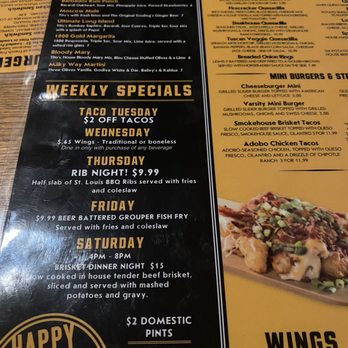 Cleats - the menu of a restaurant - Burgers Near Me - Chardon, Ohio