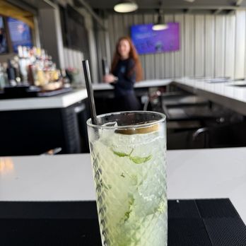 Escape Brewing Company - I told shelby to make me a refreshing fun drink... tequila, coconut, lime, cucumber, soda.. so good - Breweries Near Me - Trinity, Florida Escape Brewing Company - I told shelby to make me a refreshing fun drink... tequila, coconut, lime, cucumber, soda.. so good - Breweries Near Me - Trinity, Florida