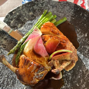 Hook & Barrel - Roasted chicken breast with asparagus - Seafood Near Me - Myrtle Beach, South Carolina