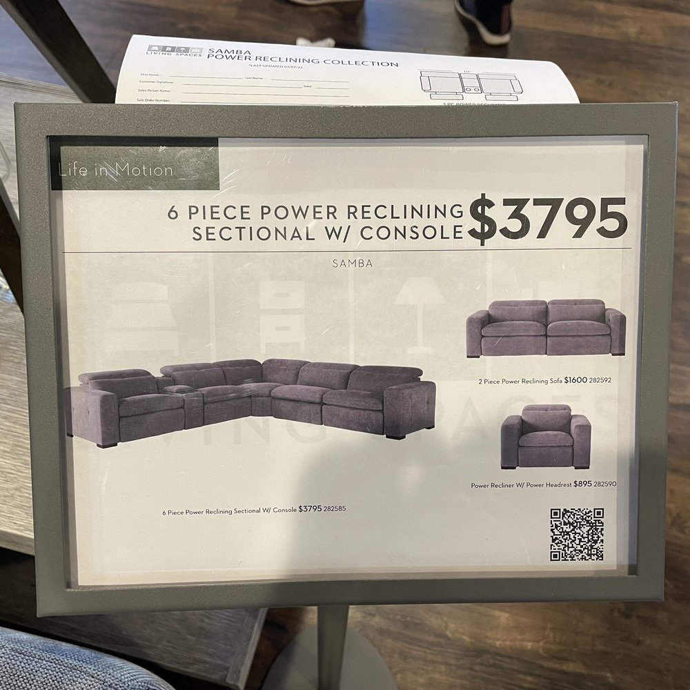 Living Spaces - The only piece of furniture in the store that we liked - Furniture Stores Near Me - Schertz, Texas