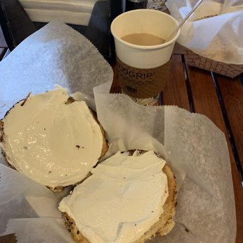 Beachside Bagel World - Kona Coffee & bagel with cream cheese - Bagels Near Me - Satellite Beach, Florida Beachside Bagel World - Kona Coffee & bagel with cream cheese - Bagels Near Me - Satellite Beach, Florida