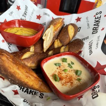 Drakes - Warm Pretzels & Cheese Sauce - Sushi Bars Near Me - O'Fallon, Missouri