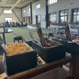 Weekend brunch buffet.