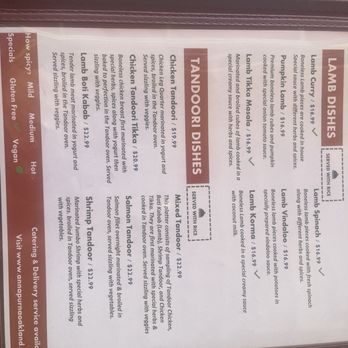 Annapurna Restaurant and Bar - Menu - Indian Near Me - Oakland, California