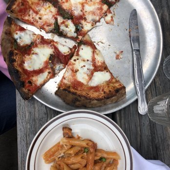 Panello - Margarita pizza and the penne vodka - Pizza Near Me - Hoboken, New Jersey Panello - Margarita pizza and the penne vodka - Pizza Near Me - Hoboken, New Jersey